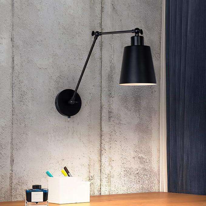 Swing arm wall lights