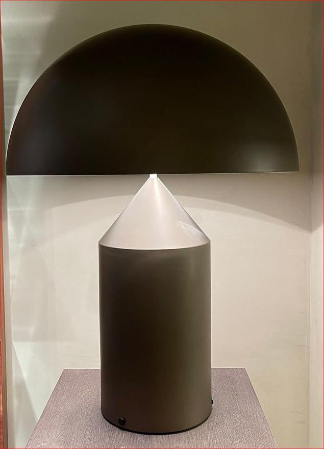 Small modern chrome table lamp