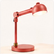 Pink desk lamp category visual for HER