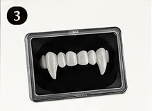 Scarecrow Small Deluxe 13 millimetre vampire fangs