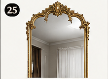 WISSMIELS elegant gold ornate full-length mirror
