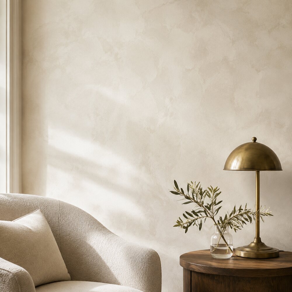 Meoded Lime Wash — Warm Ivory Mineral Plaster